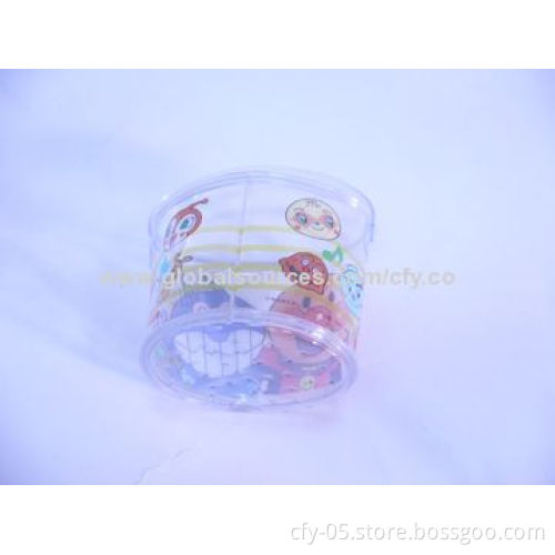 Round-shaped Cosmetic Bag with 0.15-0.50mm Thickness, OEM Services Welcomed